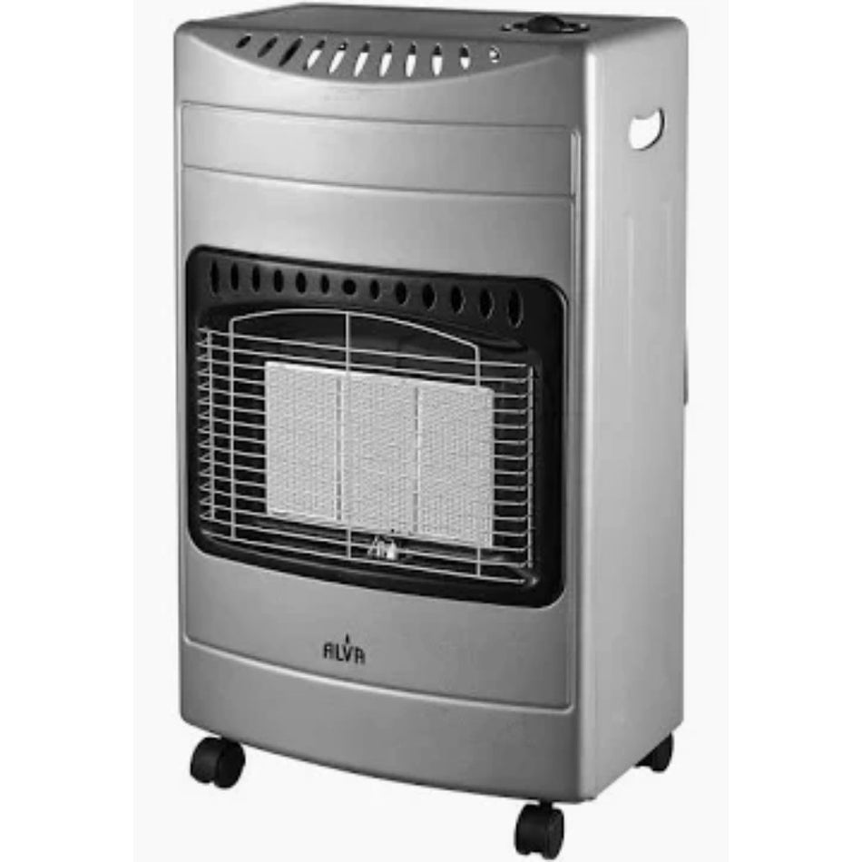 Alva 3 Panel Gas Heater Black & Cream