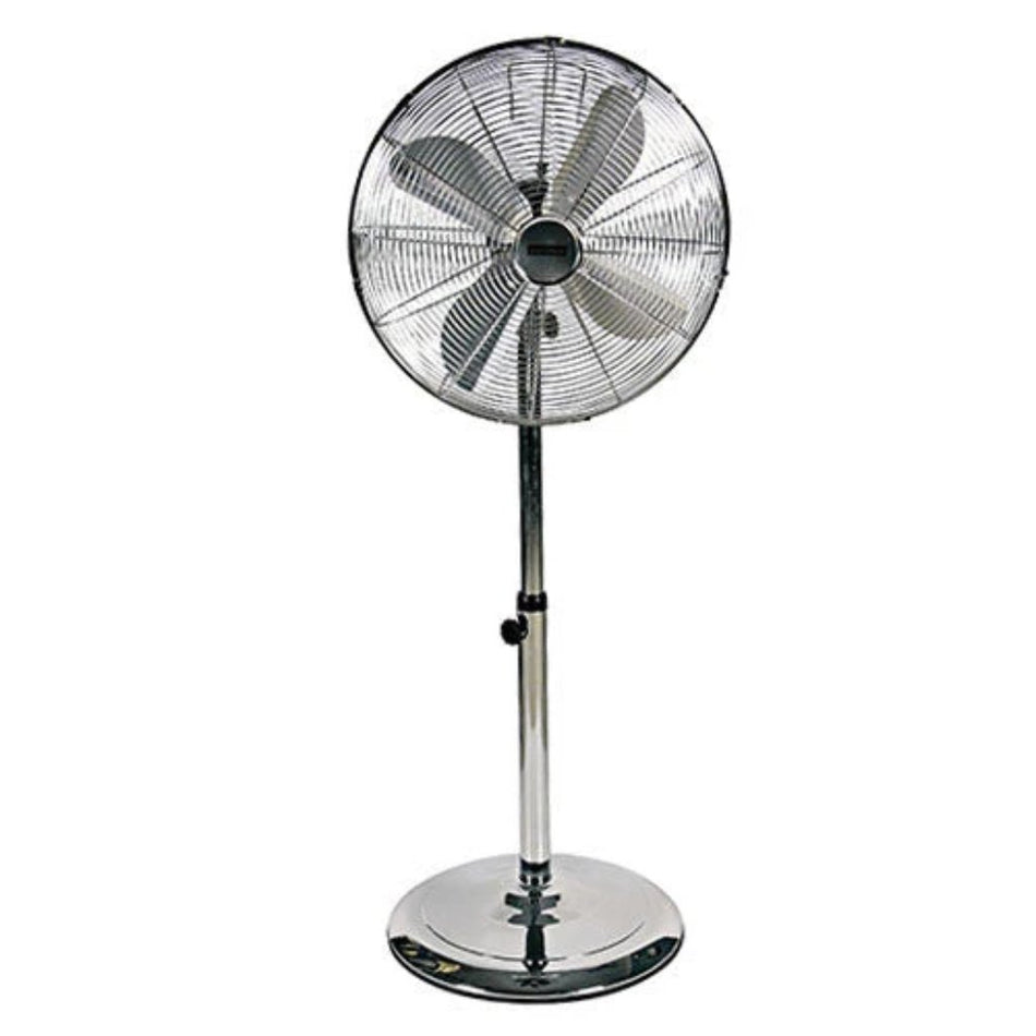 Eurolux Standing Fan Satin Chrome