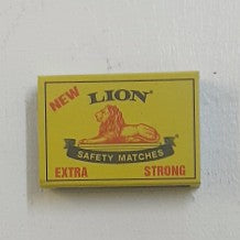 Lion Safety Matches Single 1'S -