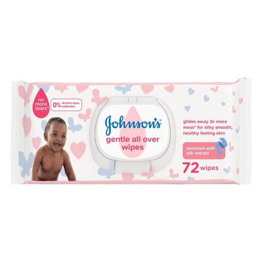 Johnson&Johnson Baby Wipes Gentle All Over 72 Pack -