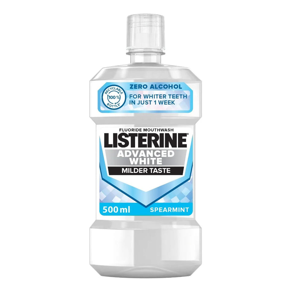 Listerine Mouthwash Advance White 500ML