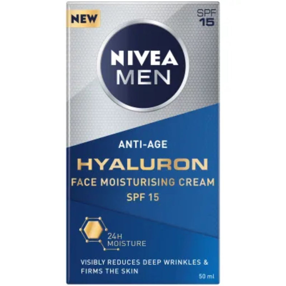 Nivea Face Cream Men Anti Age Hyaluron Moisturising 50ML