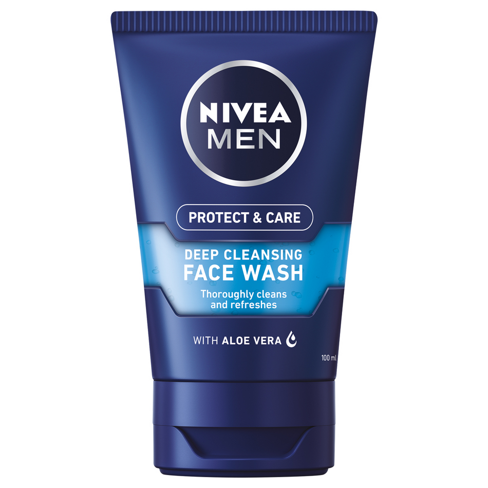 Nivea Men Face Wash Deep Clean Protect & Care 100ml