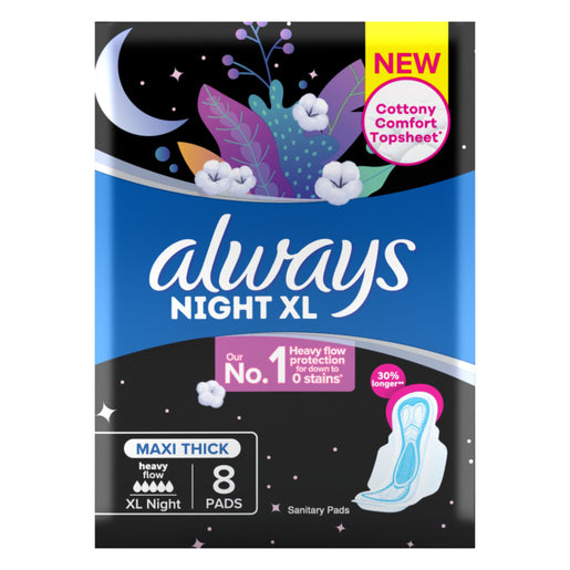 8'S Always Sanitary Pads Night Maxi Thick -