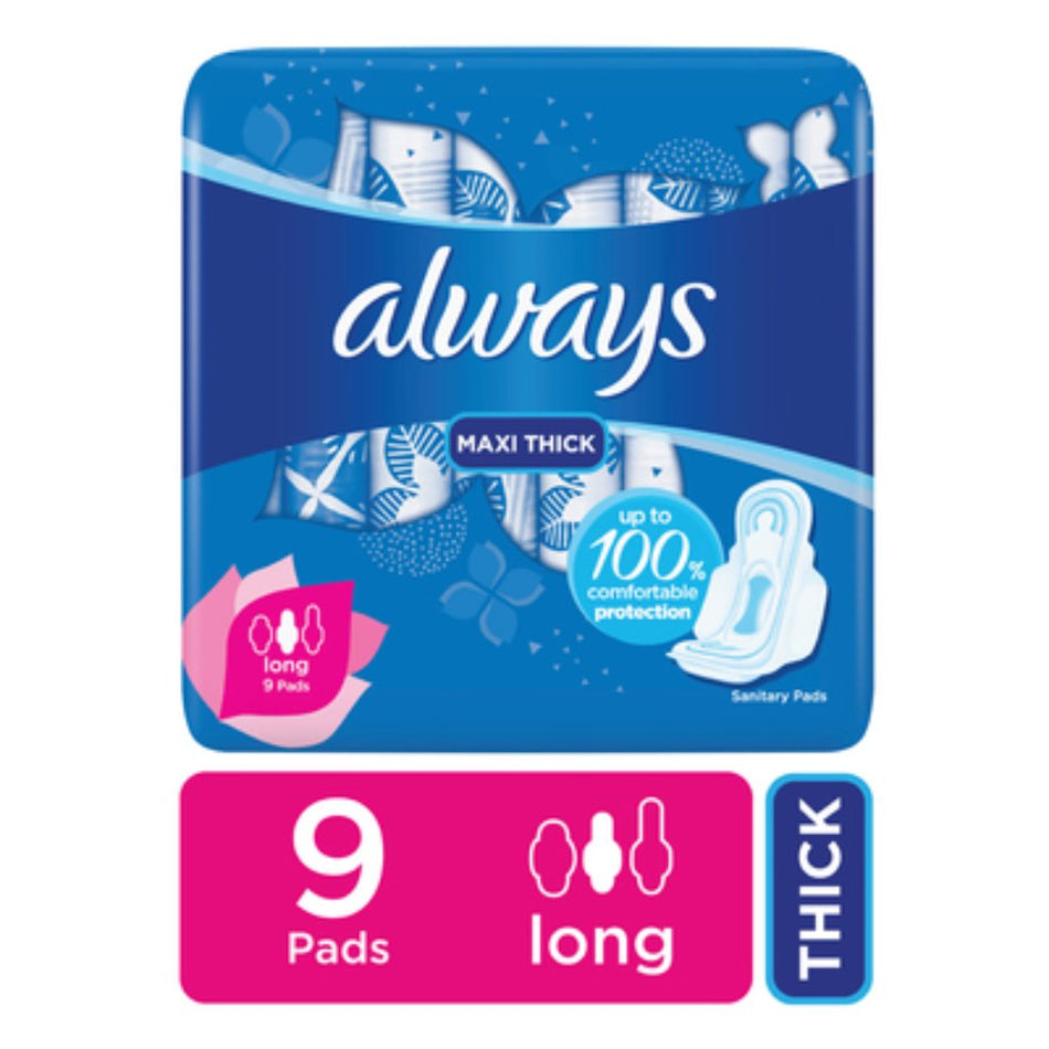 9'S Always Sanitary Pads Maxi Super Plus