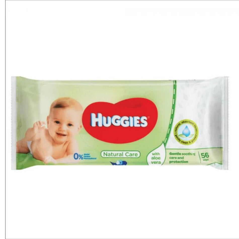 Huggies Baby Wipes Natural Care 56 Pack
