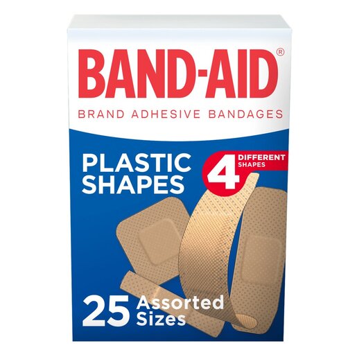 Johnson's Band-Aid Plastic Shapes Plasters 25 Pack -