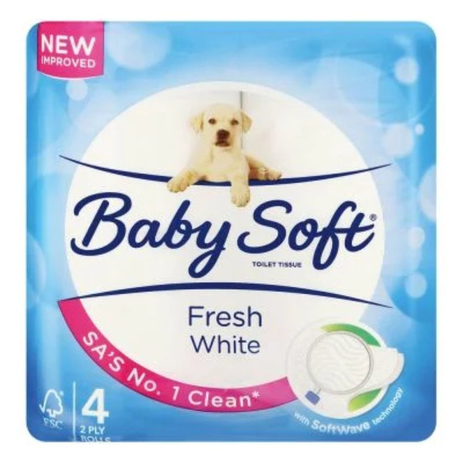 4'S Baby Soft Toilet Paper Fresh White