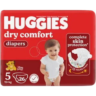 Huggies Nappies Size 5 Dry Comfort 26 Pack -