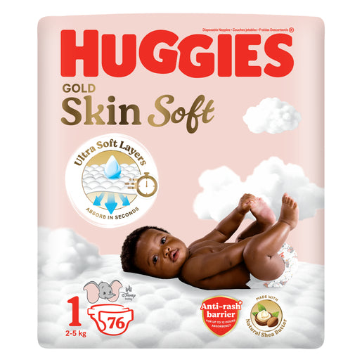 Huggies Gold Size 1 Value 76 Pack -