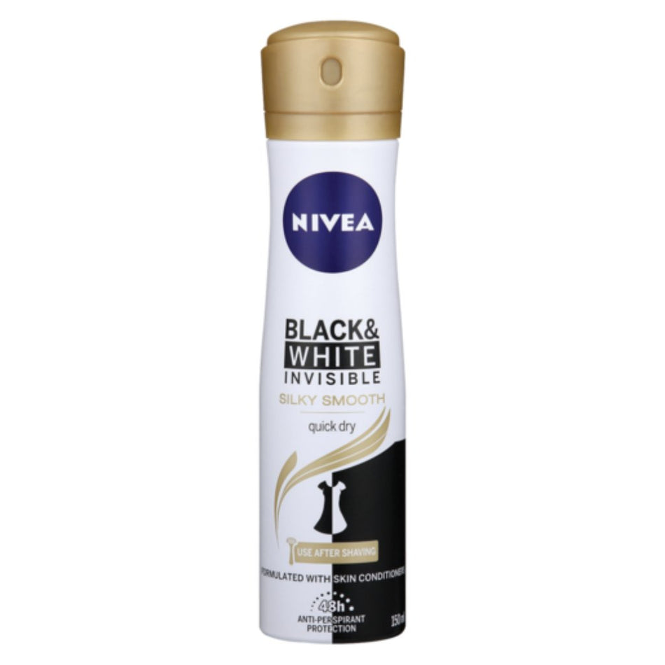 Nivea Deodorant Black & White Silky Smooth 150ML