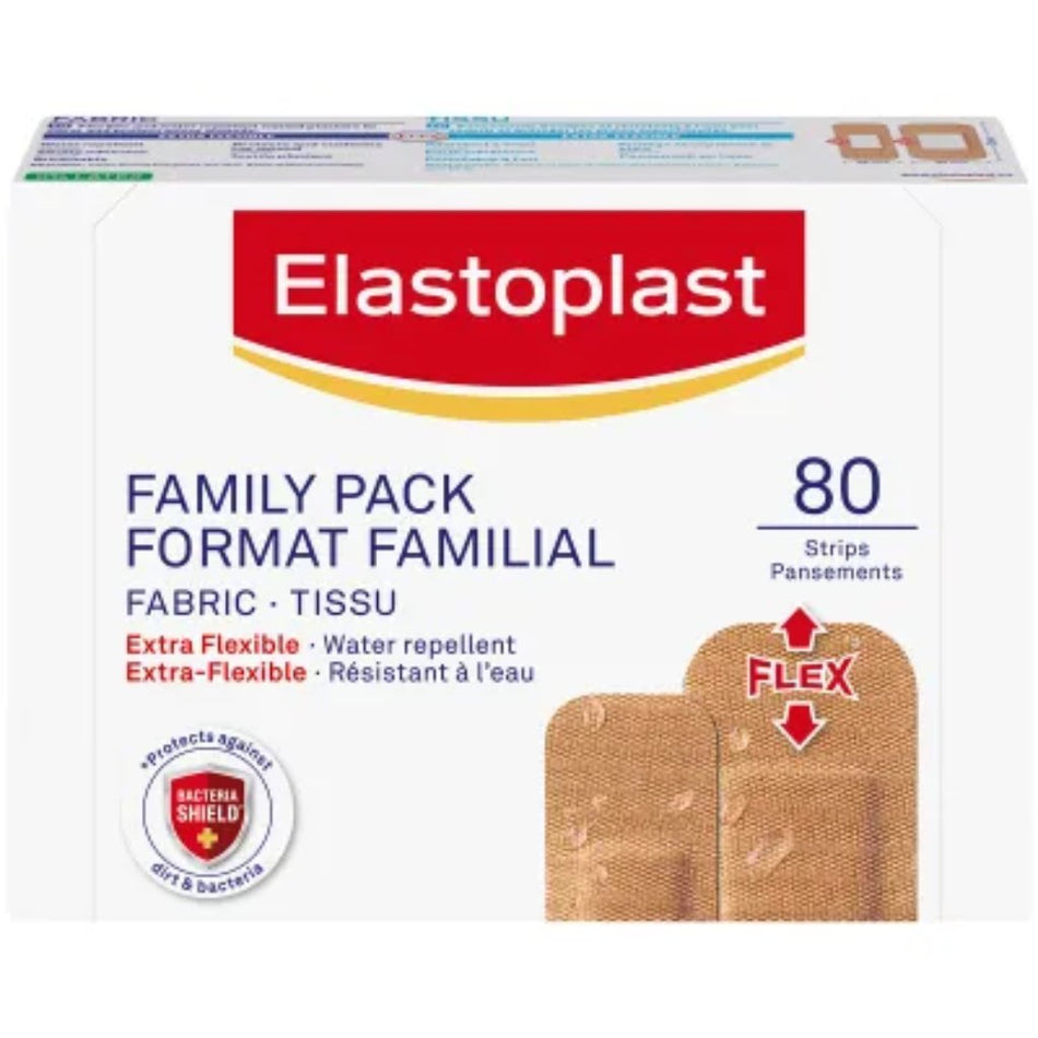Elastoplast Plasters Family Pack Plastic 80'S