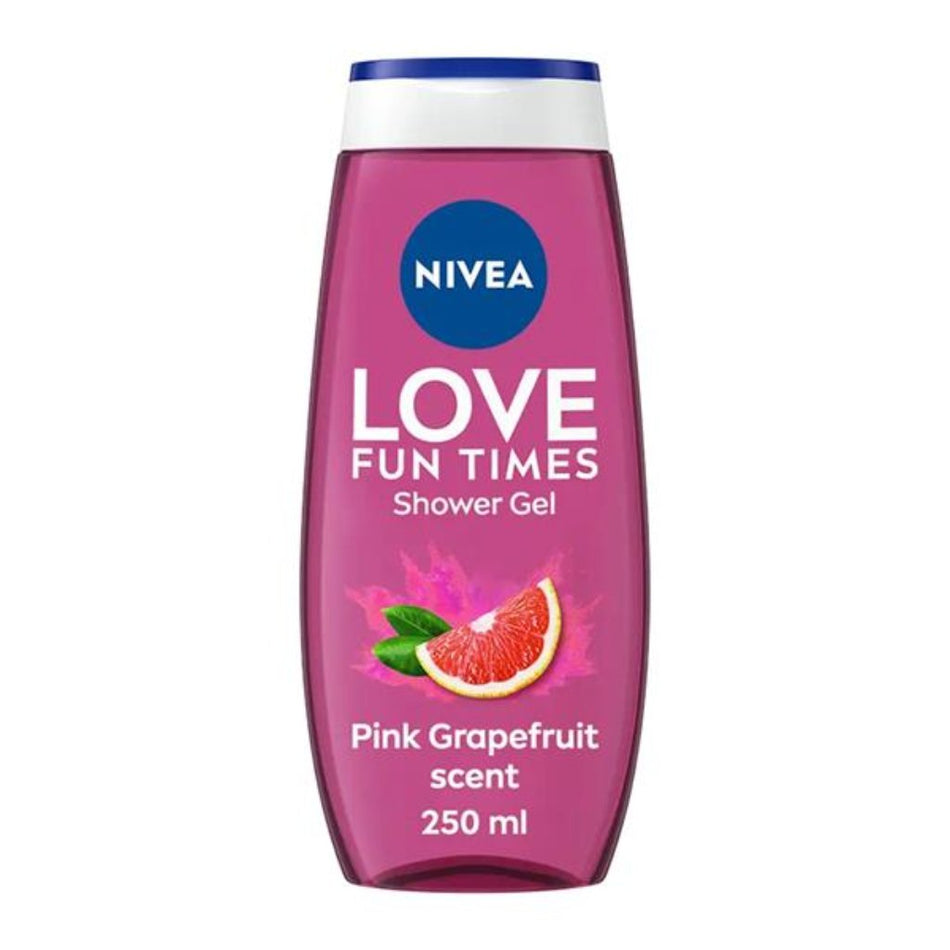 Nivea Shower Gel Love Fun Times Pink Grapefruit scent 250ML