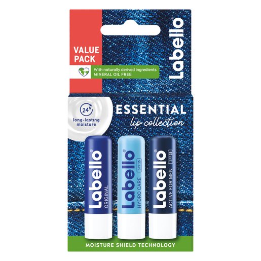 Labello Value Pack Essential Lip Collection Multipack x3