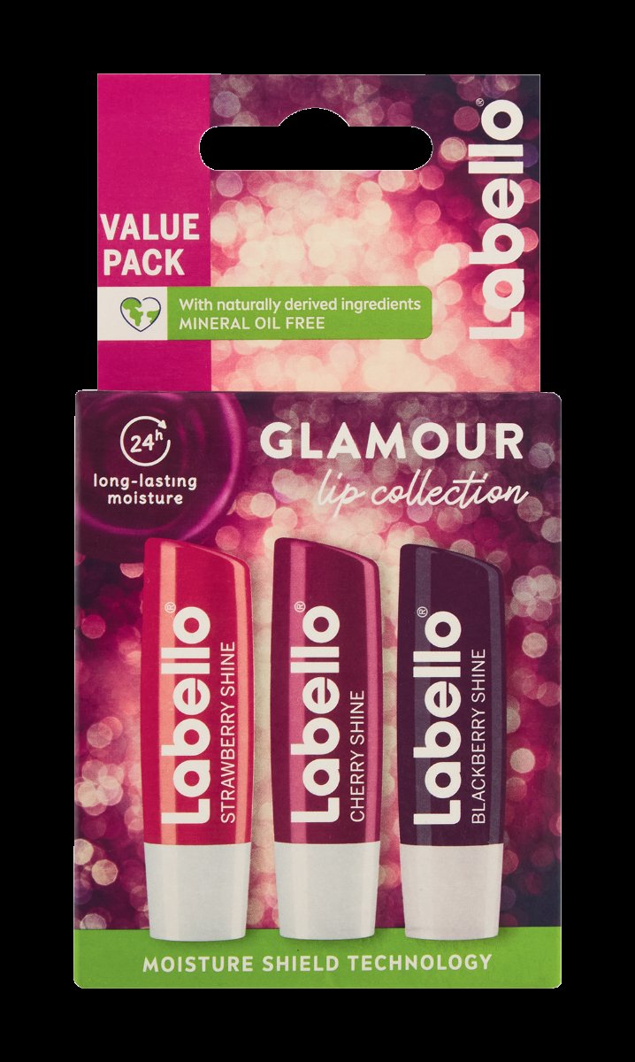 Labello Lip Balm Glamour Collection Multipack x3