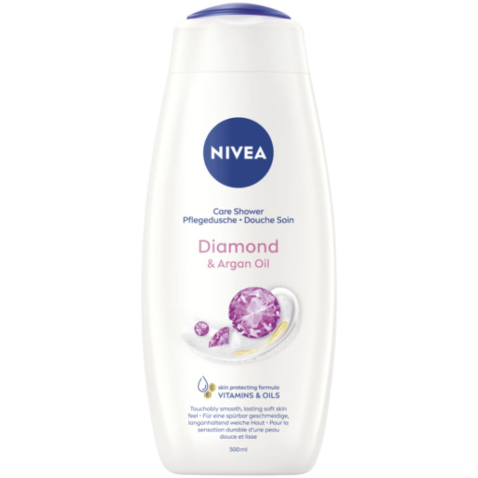 Nivea Shower Cream Diamond & Argon Oil 500ML Diamond & Argon Oil