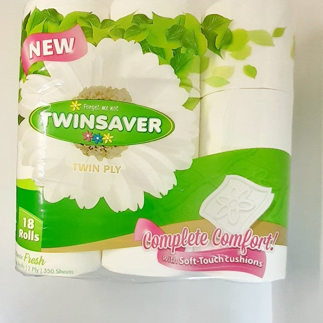 18'S Twinsaver Toilet Paper 2ply