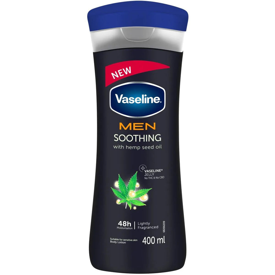 Vaseline Body Lotion Men Soothing 400ML