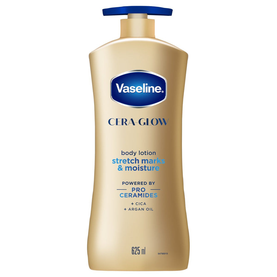 Vaseline Cera-glow Body Lotion Stretch Marks 625ml