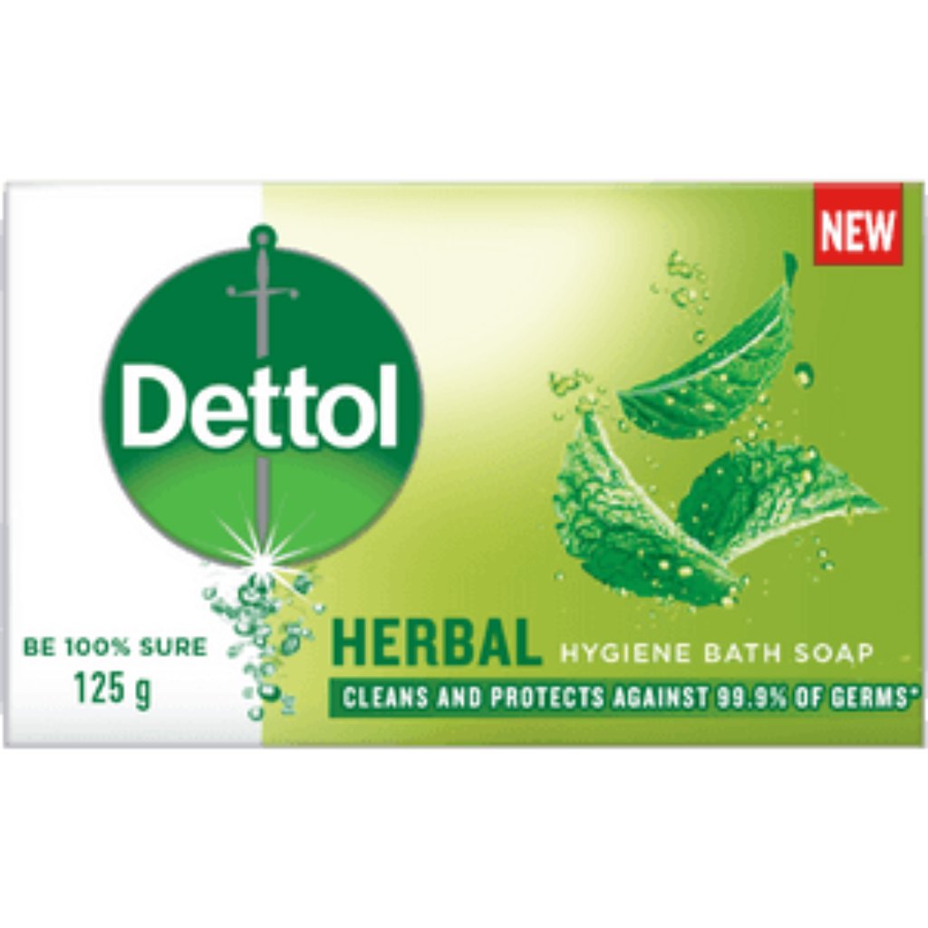 Dettol Bar Soap 125G Herbal