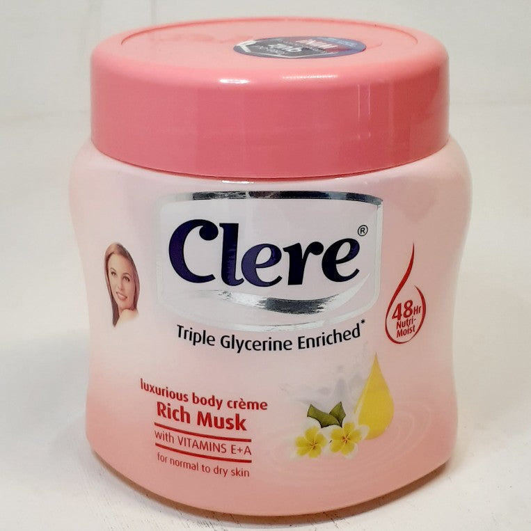 Clere Body Cream Rich Musk 500ML