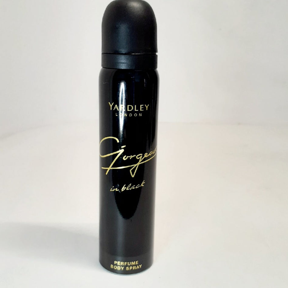 Yardley Body Spray Gorgeous In Black 90ML