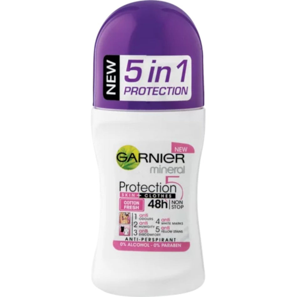 Garnier Mineral Protection Cotton Fresh Anti-Perspirante Roll on 50ML