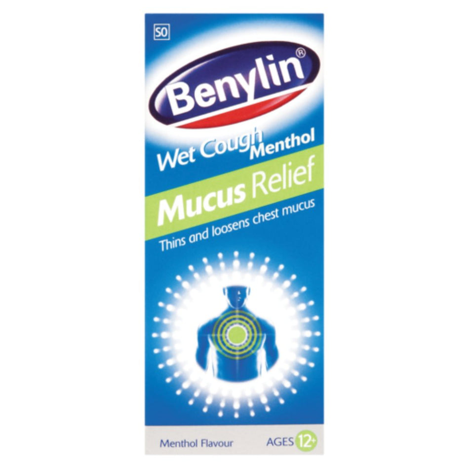 Benylin Cough Syrup Wet Cough Mucus Reflief Menthol 100ML