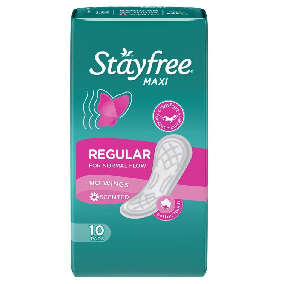 Stayfree Sanitary Pads Maxi Normal Scented 10'S