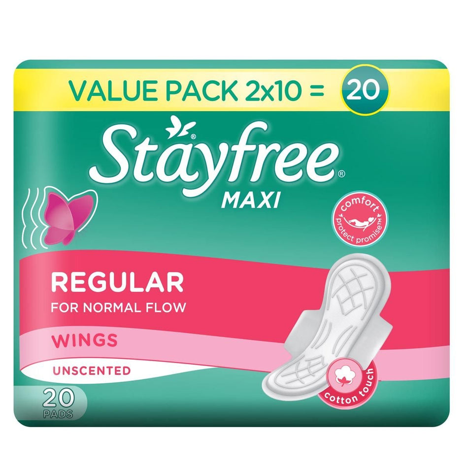 Stayfree Sanitary Pads Maxi Normal Unscented 20'S