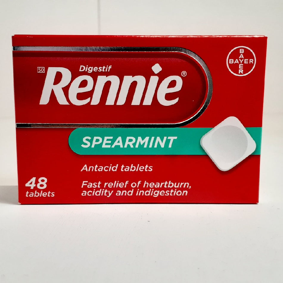 Rennie Antacid Spearmint 48 Pack