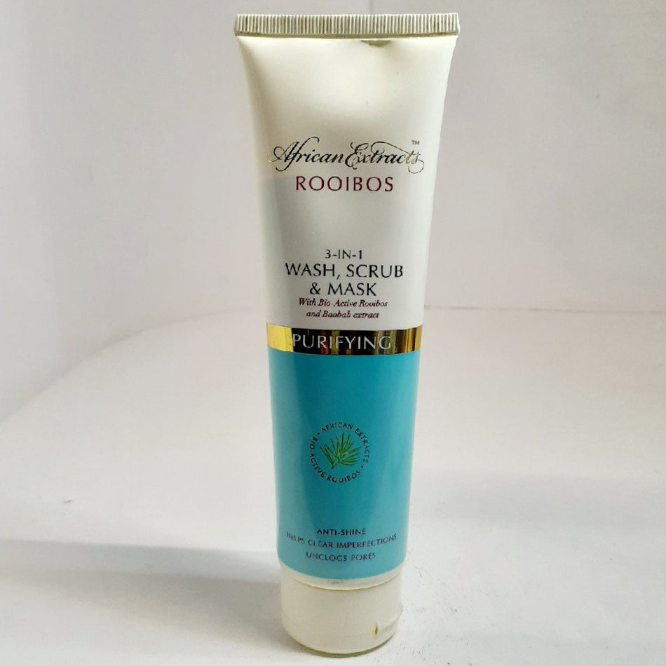 African Extracts Rooibos 3 in 1 wash, scrub & mask 150ML