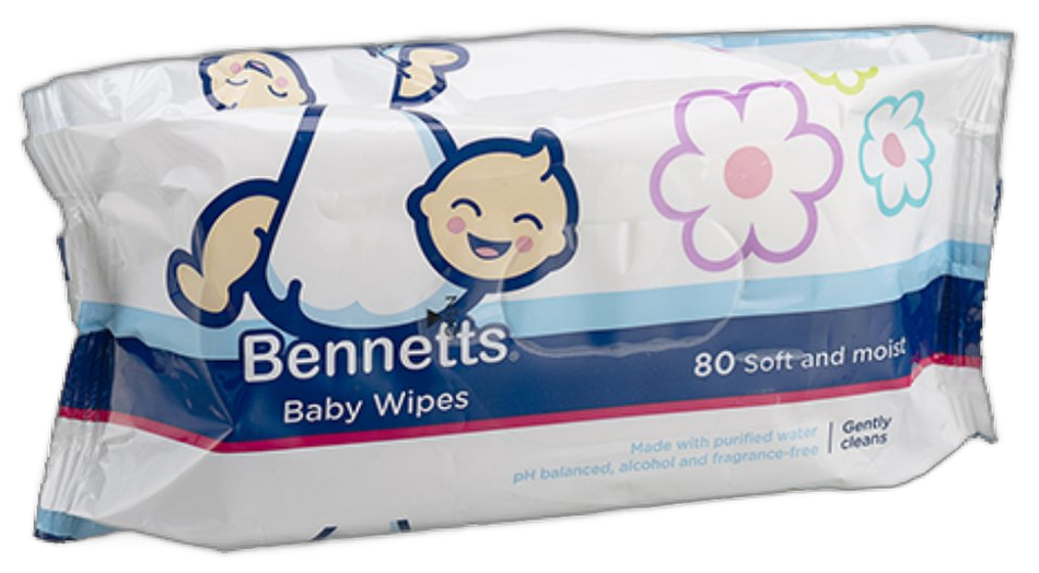 Bennetts Baby Wipes Wet wipes 80'S
