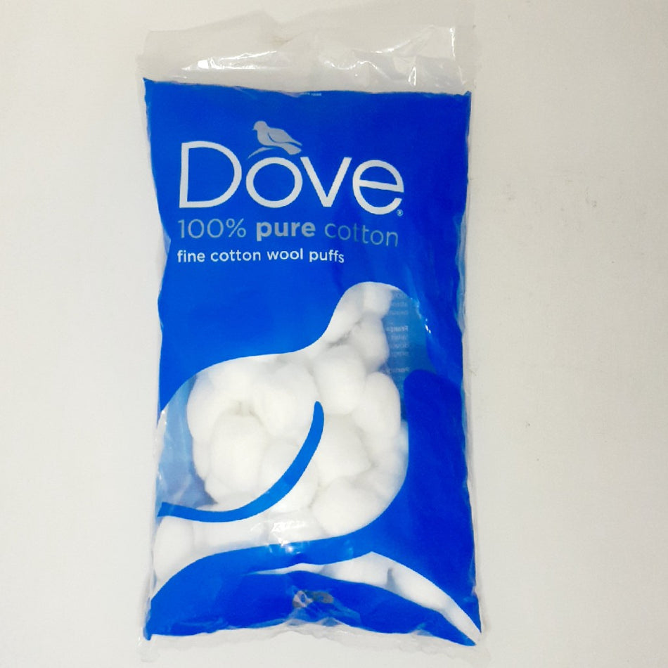 Dove White Fine Cotton Wool Puffs 80G -