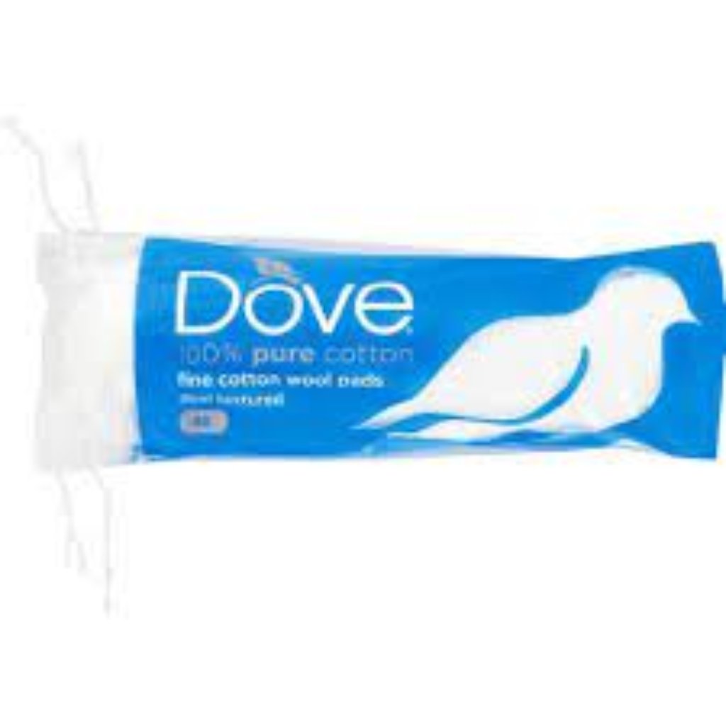Dove White Fine Cotton Wool Rounds 80'S -