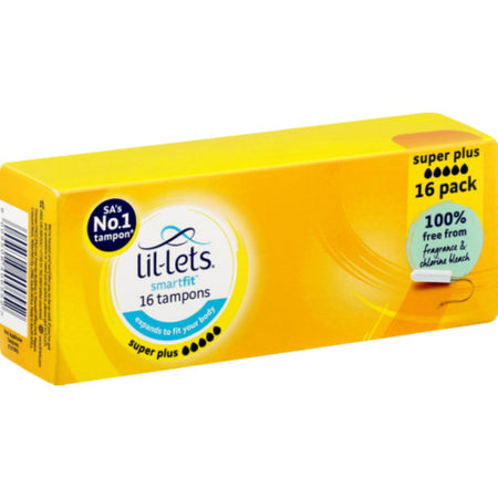 Lil-Lets Non Applicator Tampons 16'S Super