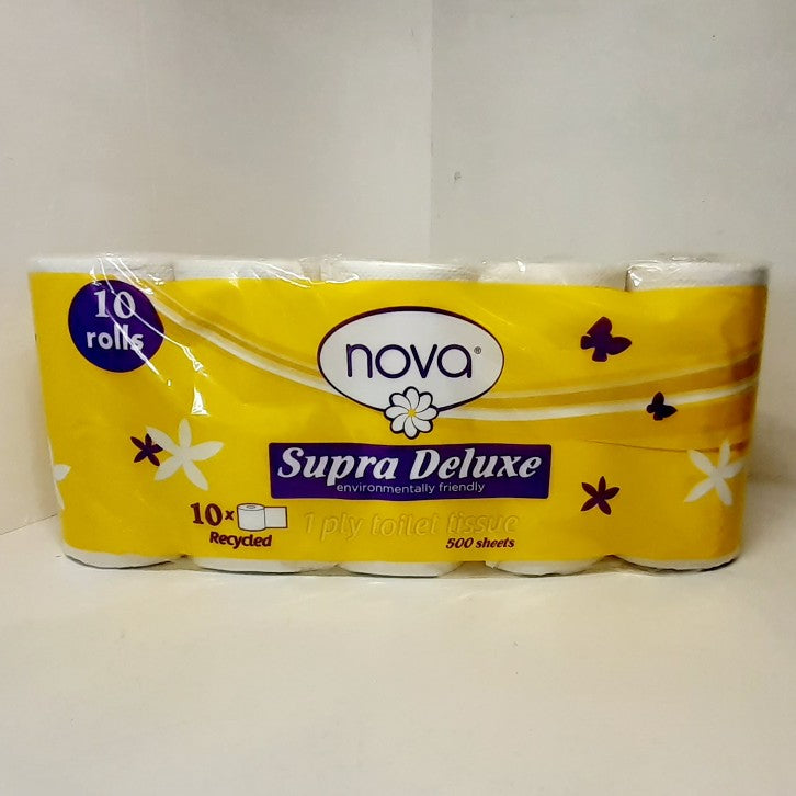 Nova 1Ply Recycled Toilet Paper 10'S