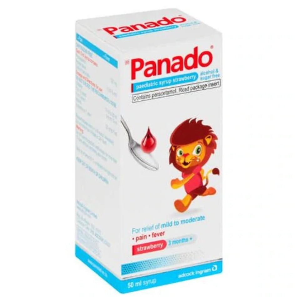 Panado Pain Medication Paediatric Syrup Strawberry 50ML