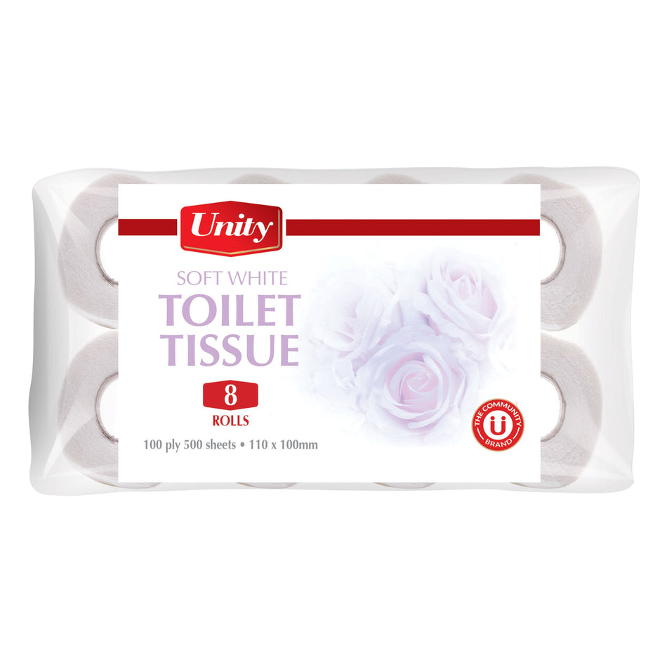 Unity Toilet Paper Unwrapped 8'S