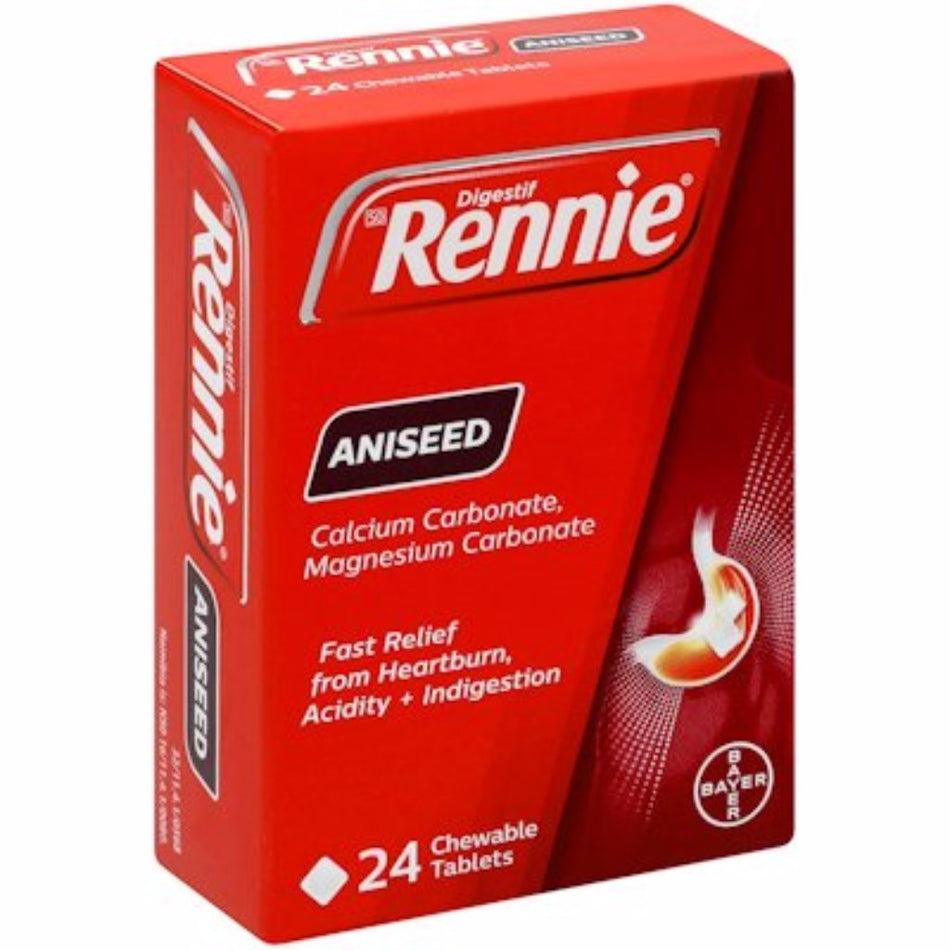 Rennie Antacid Aniseed 24 Pack