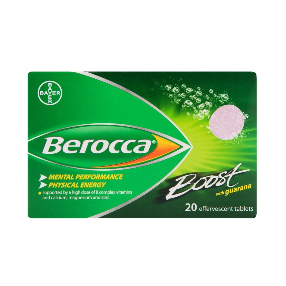 Berocca Energy Tonic Effervescent Tablets 20'S