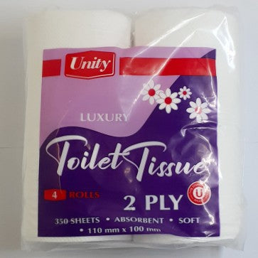 Unity Toilet Paper 2 Ply 4'S
