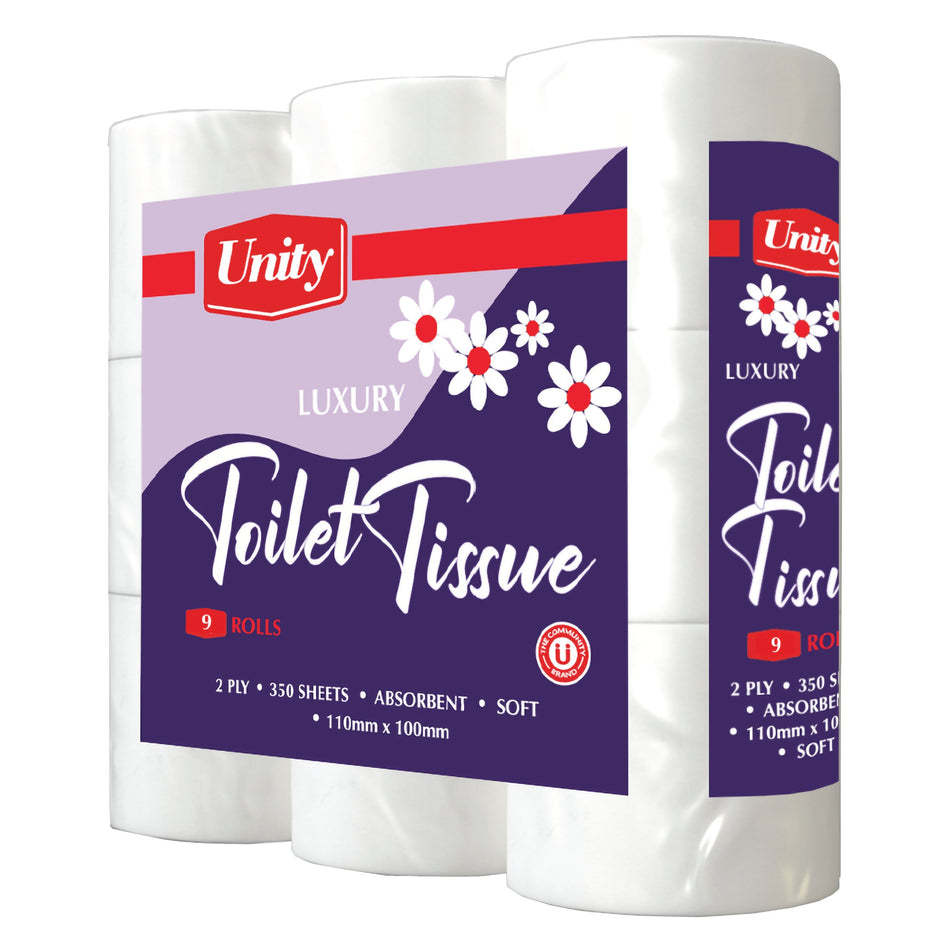 Unity Toilet Paper 2 Ply 9'S