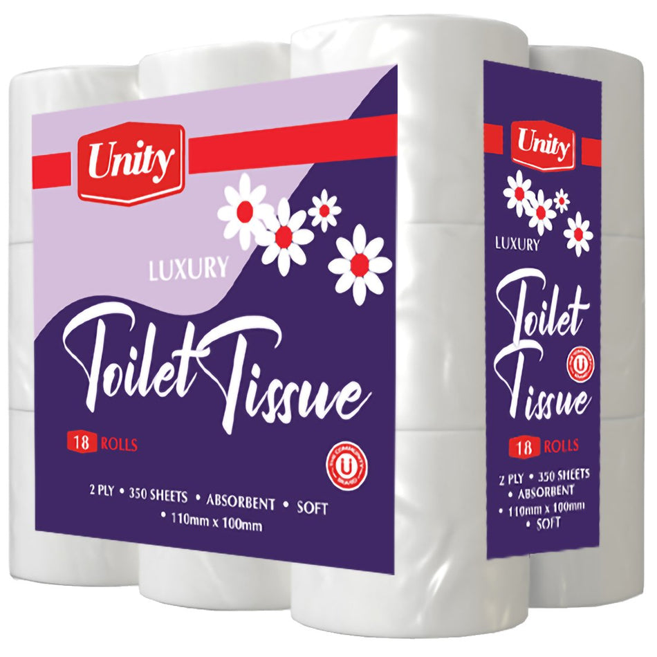 Unity Toilet Paper 2 Ply 18'S