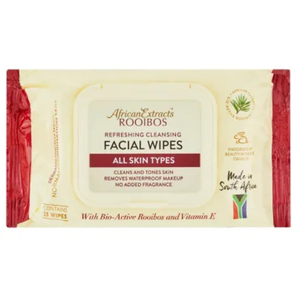 African Extracts Facial Wipes All Skin Types