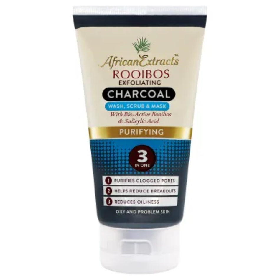 African Extracts 3 in 1 face wash Charcoal 150ML