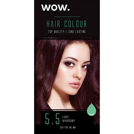 Wow Hair Colour 100ML Light Mahogany 5.5