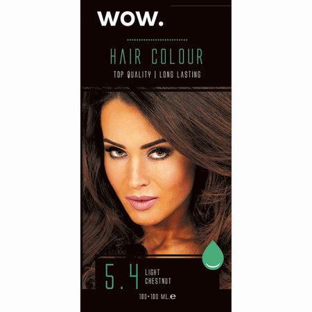 Wow Hair Colour 100ML Light Chestnut 5.4
