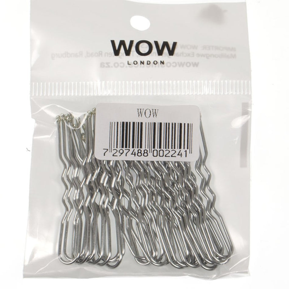 Wow Hair Pin 4.5CM Silver 30'S 002241