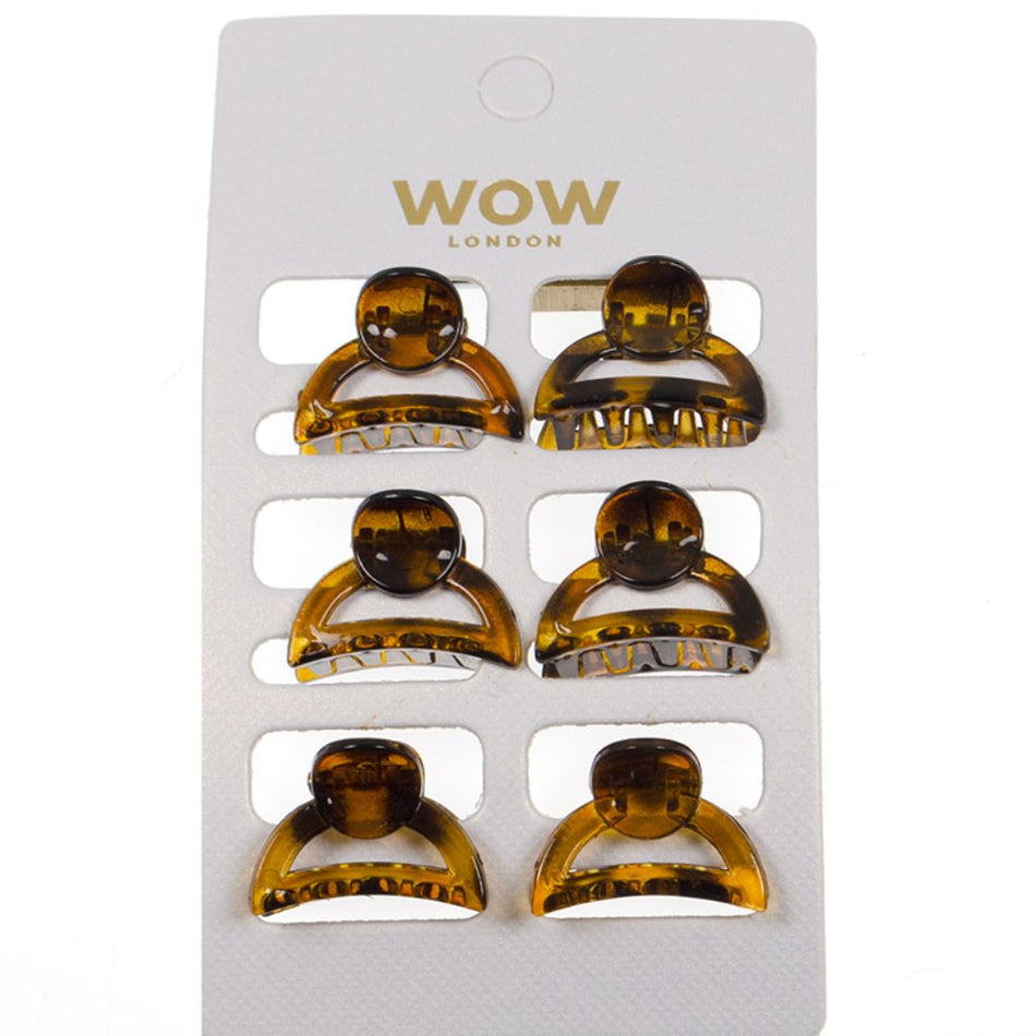 Wow Hair Grip Mini Assorted 6'S 008526